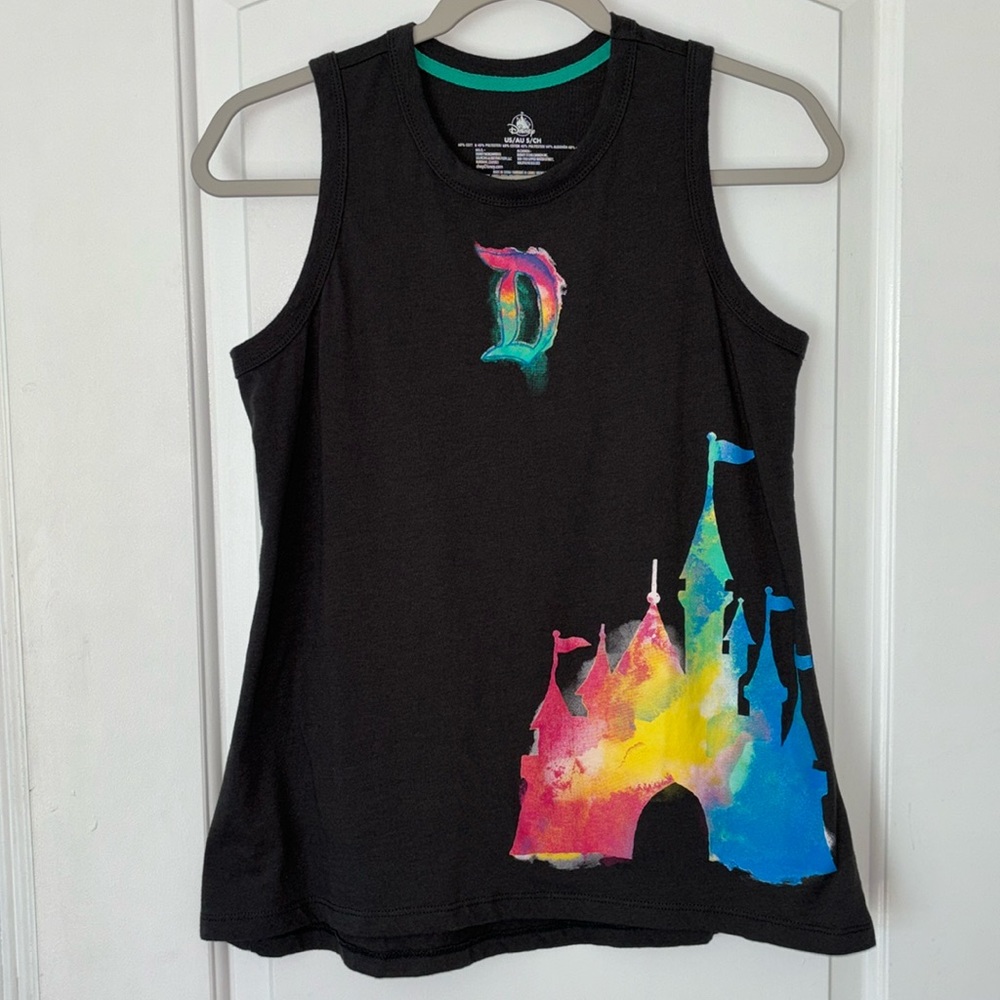 Rainbow Disney parks Castle D Pride tank top Disneyland Disney World S